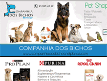 Tablet Screenshot of companhiadosbichos.netplanos.com
